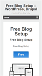 Mobile Screenshot of freeblogsetup.com
