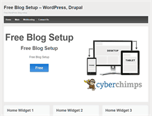 Tablet Screenshot of freeblogsetup.com